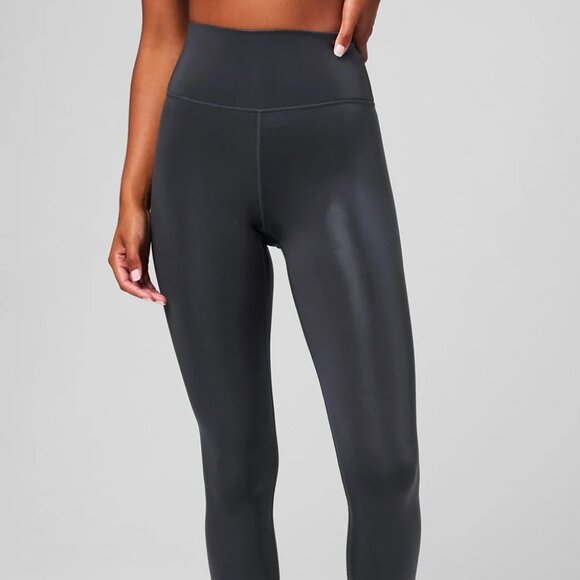 BNWT Fabletics Anywhere Motion365+ Shine High Waisted Legging, Black Shine, Smal - Picture 2 of 7
